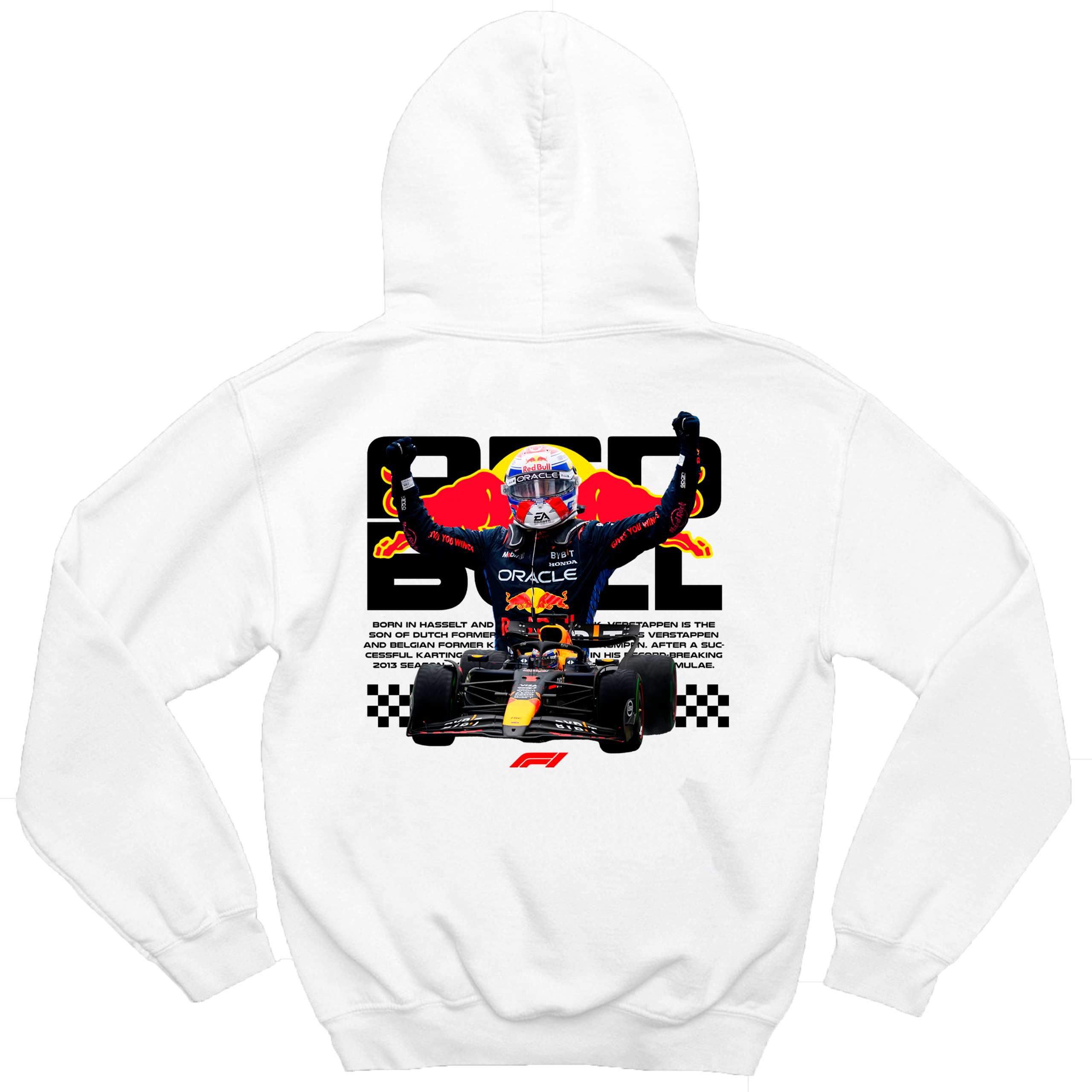 Moletom masculino Red Bull Verstappen F1 com ribana flexível e ajuste confortável