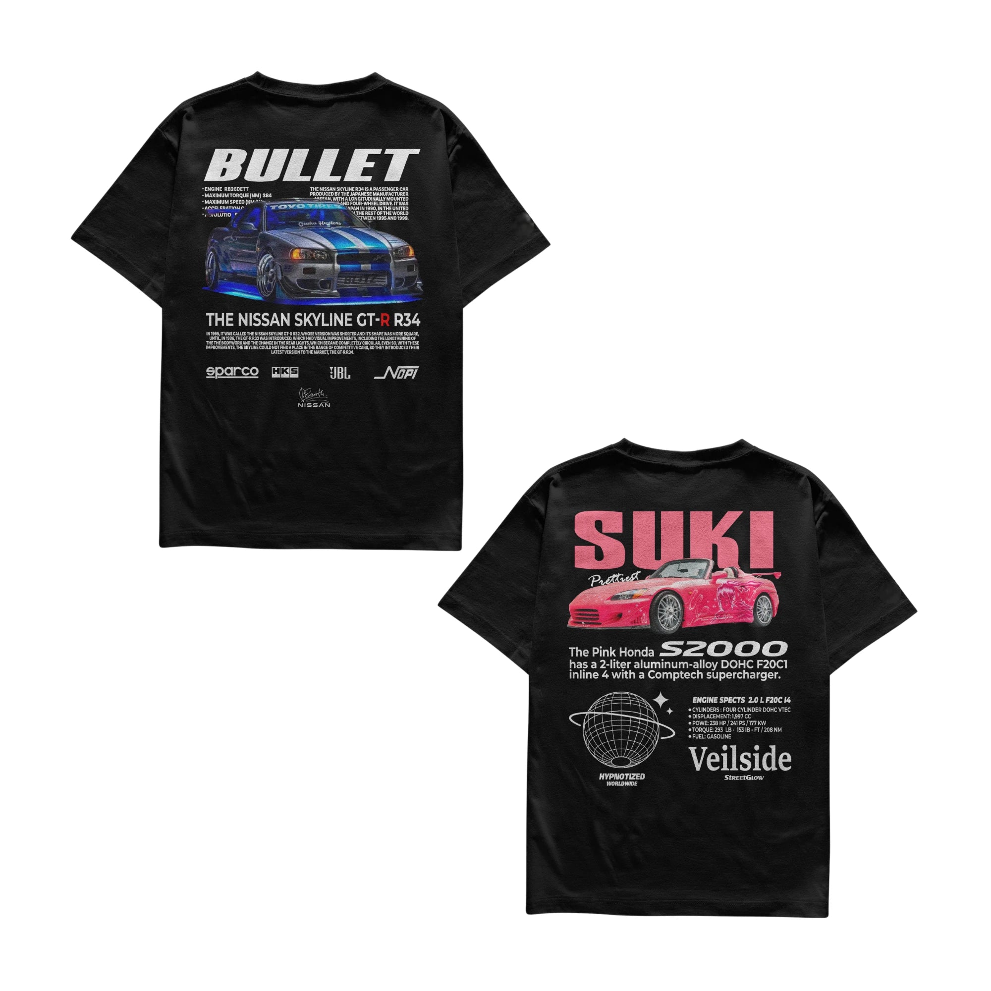 Camiseta Bullet R34 e Suki Casal
