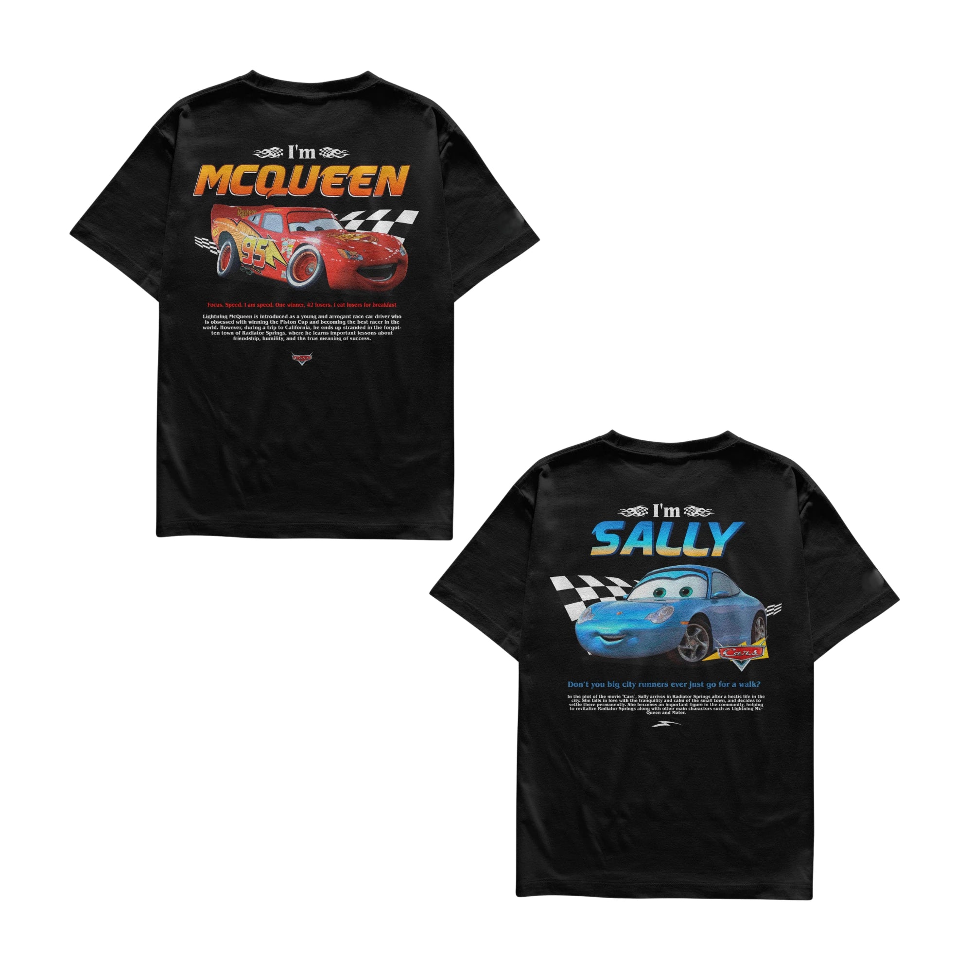 Kit Camisetas I´m Mcqueen e I´m Sally Casal