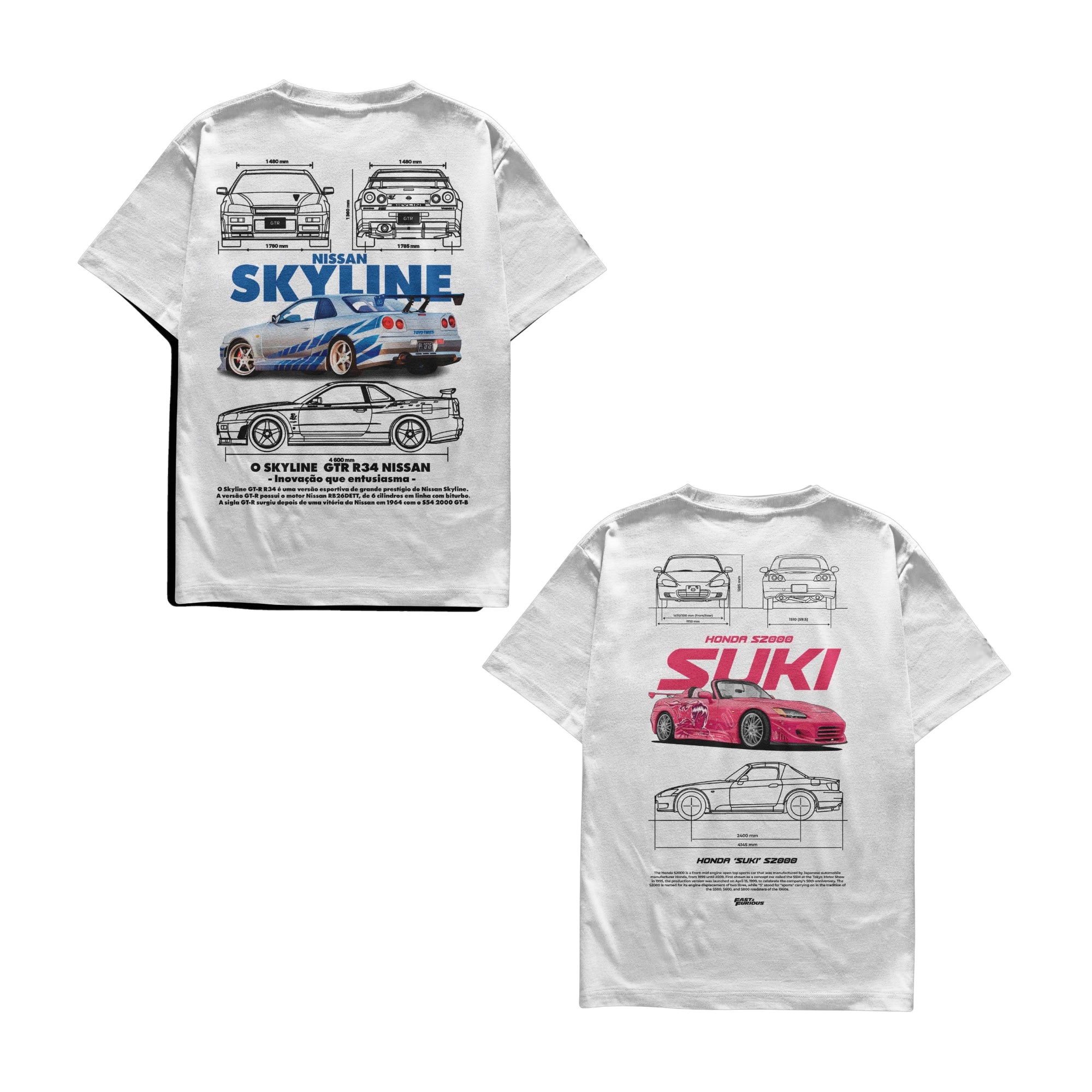 Camiseta Skyline e Suki Casal