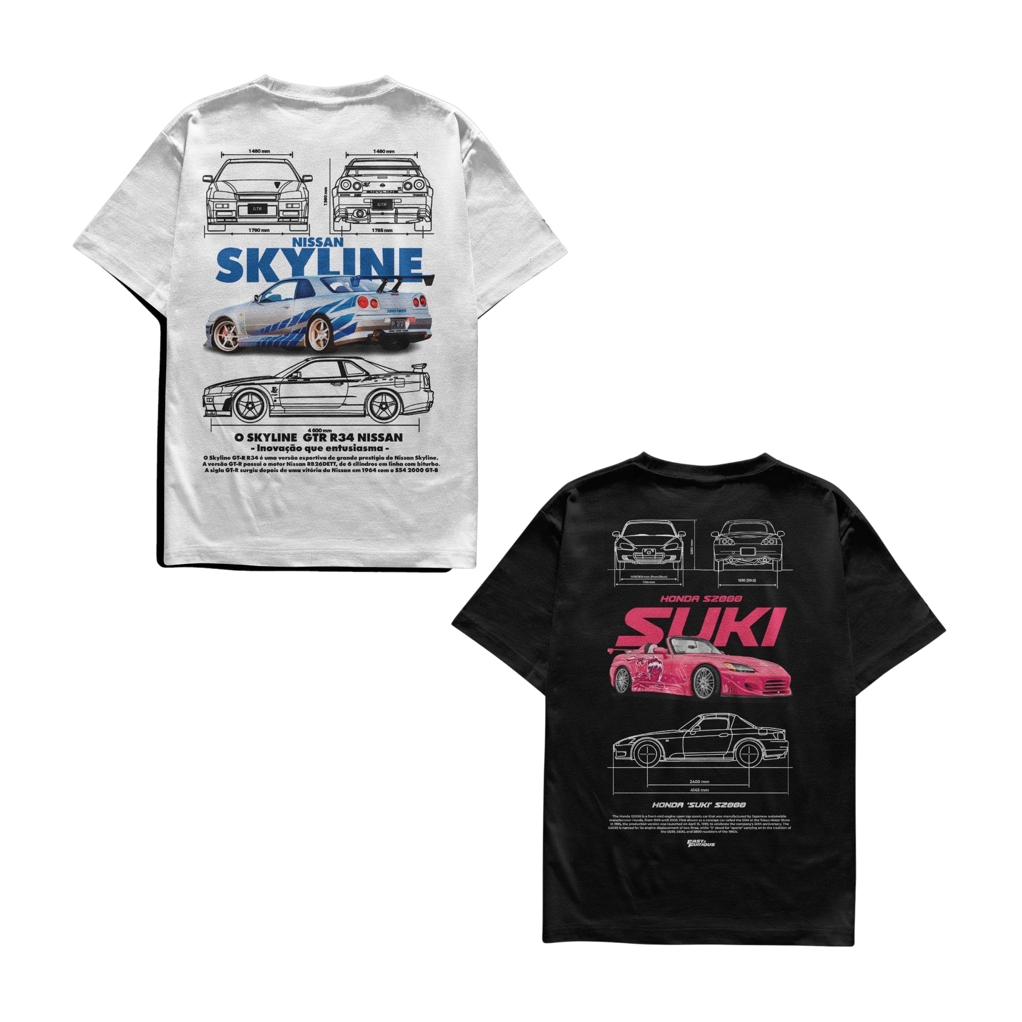 Camiseta Skyline e Suki Casal
