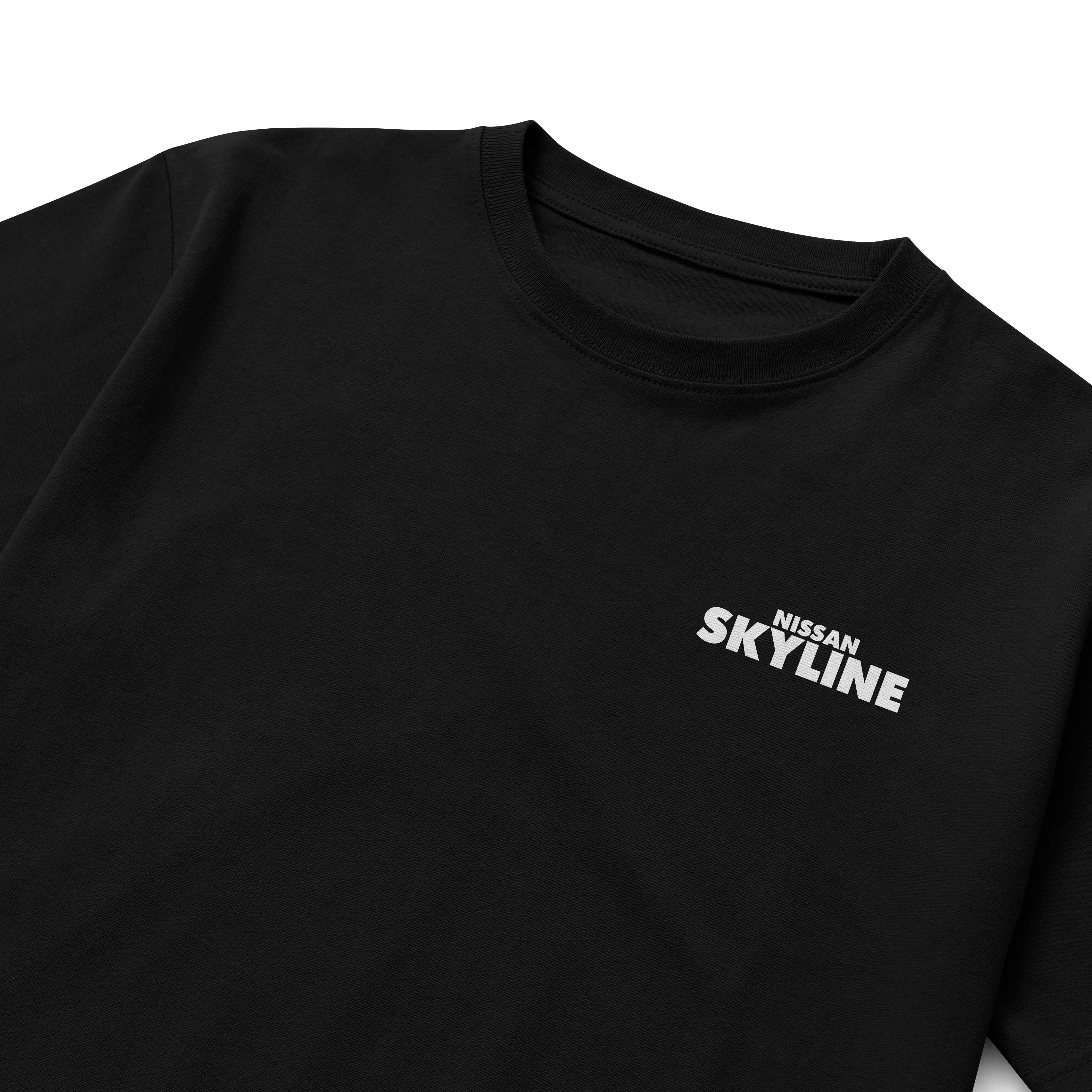 Camiseta masculina Nissan Skyline com estampa DTF e toque macio