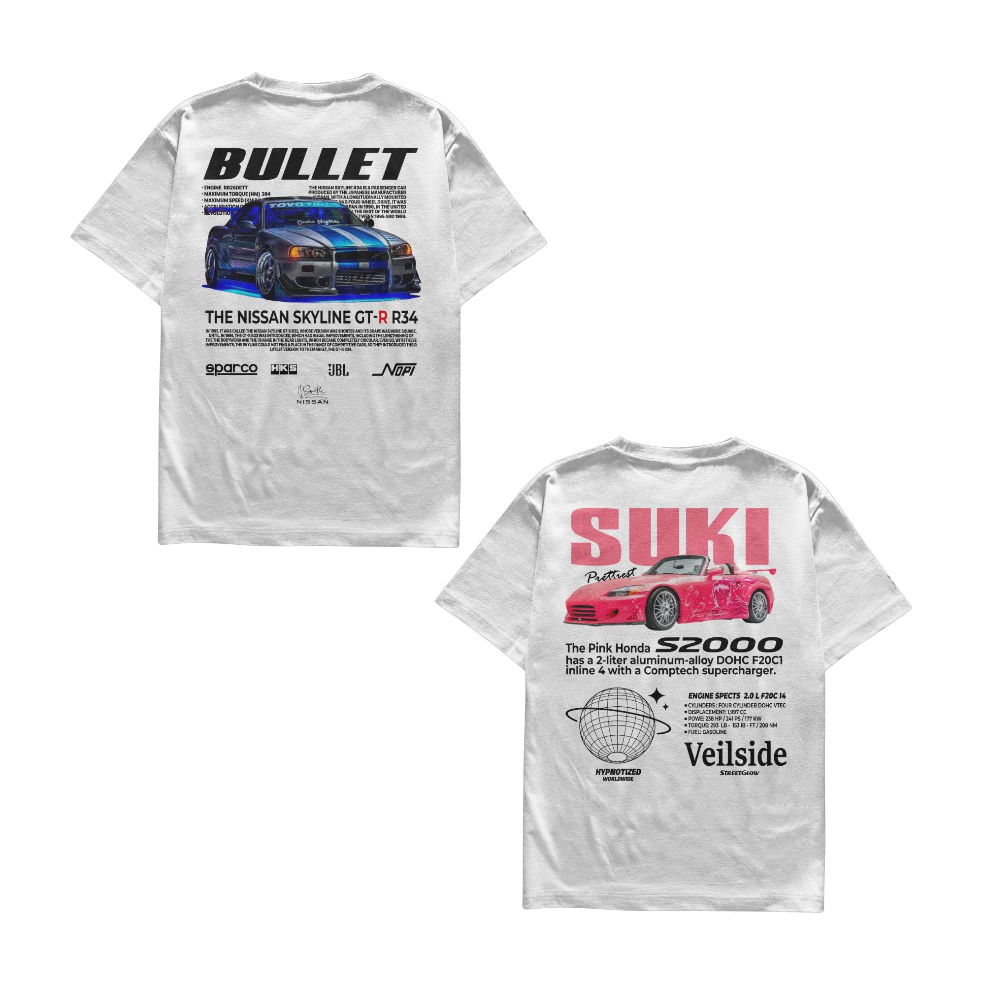 Camiseta Bullet R34 e Suki Casal