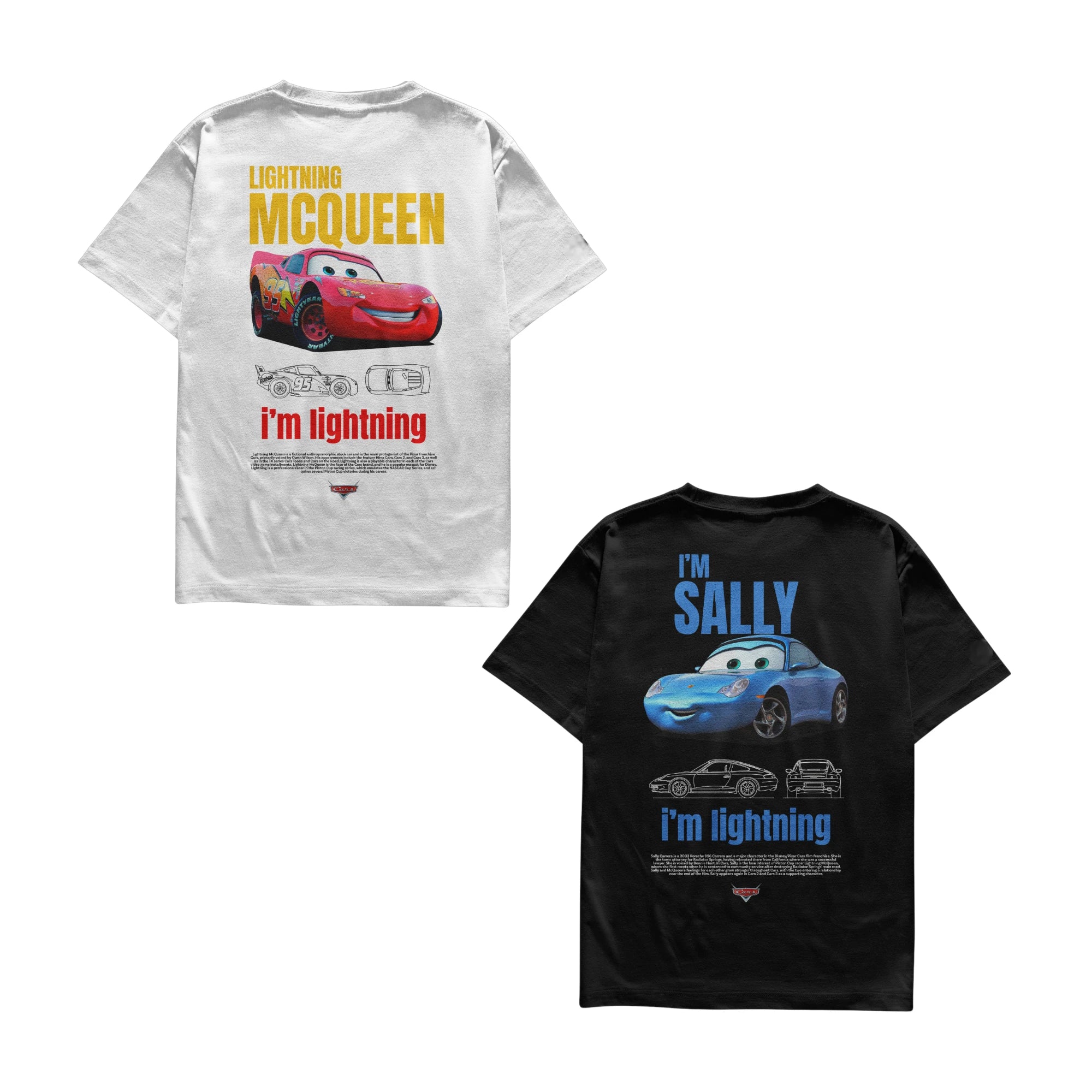 Camiseta Mcqueen e Sally Casal