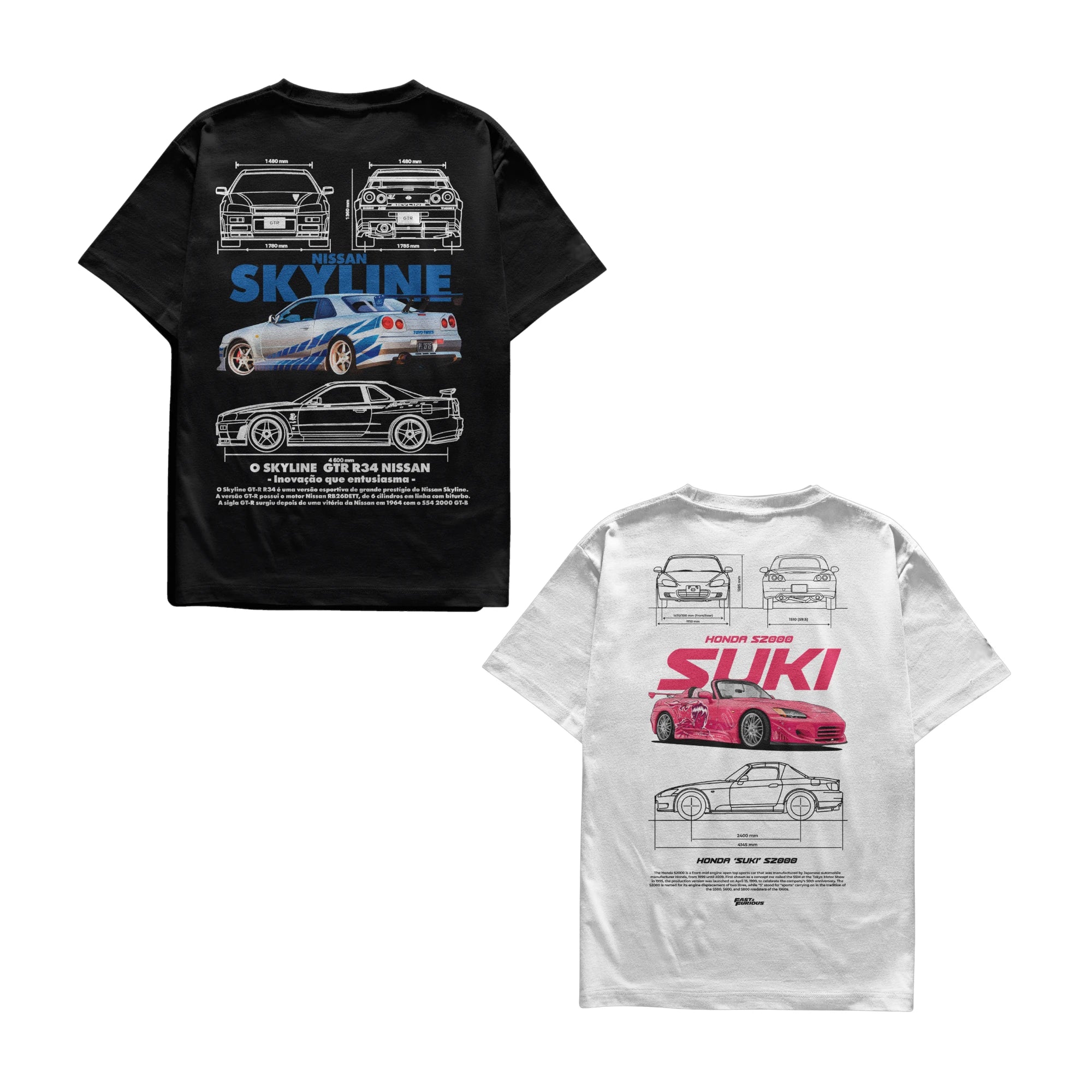 Camiseta Skyline e Suki Casal