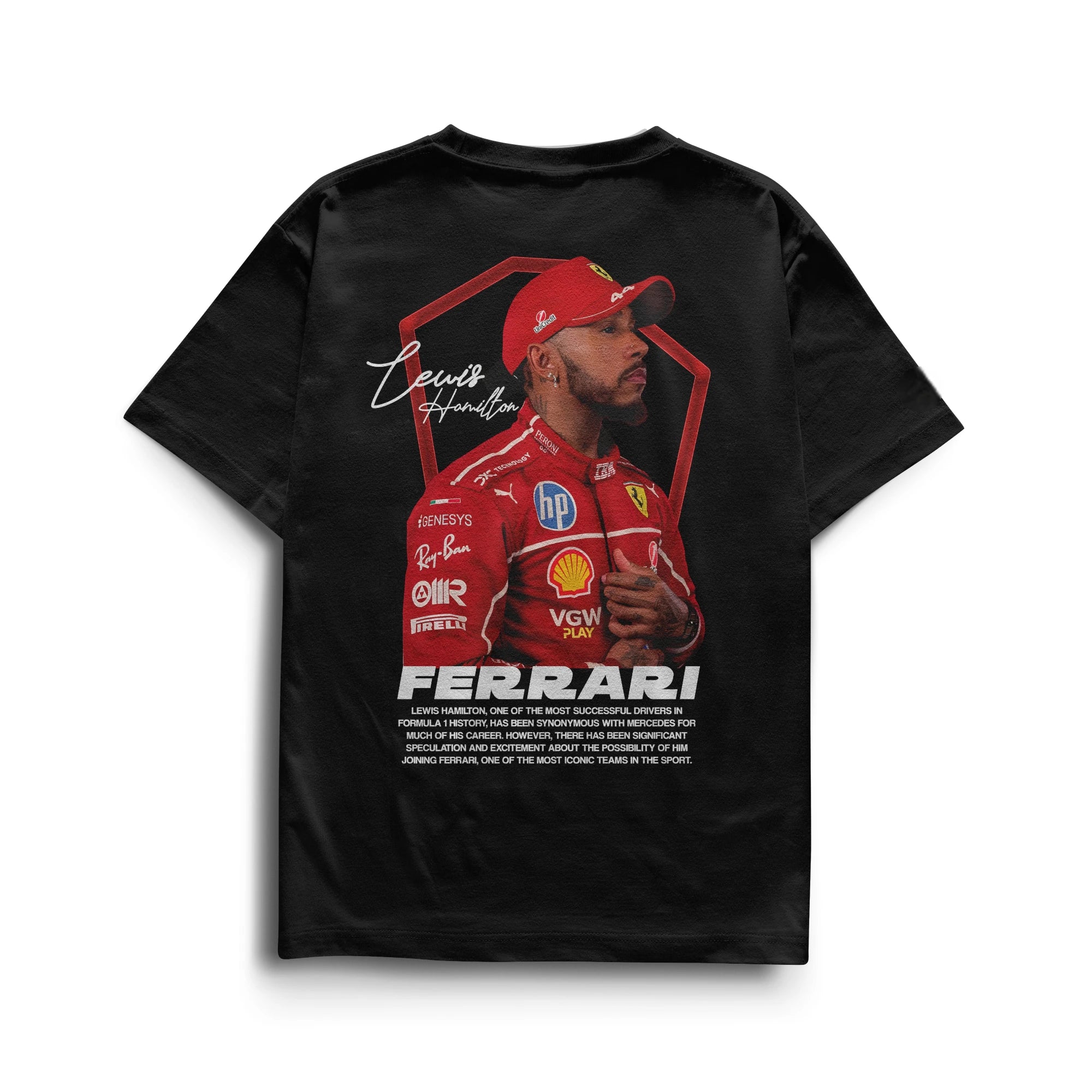 Camiseta Lewis Hamilton Ferrari