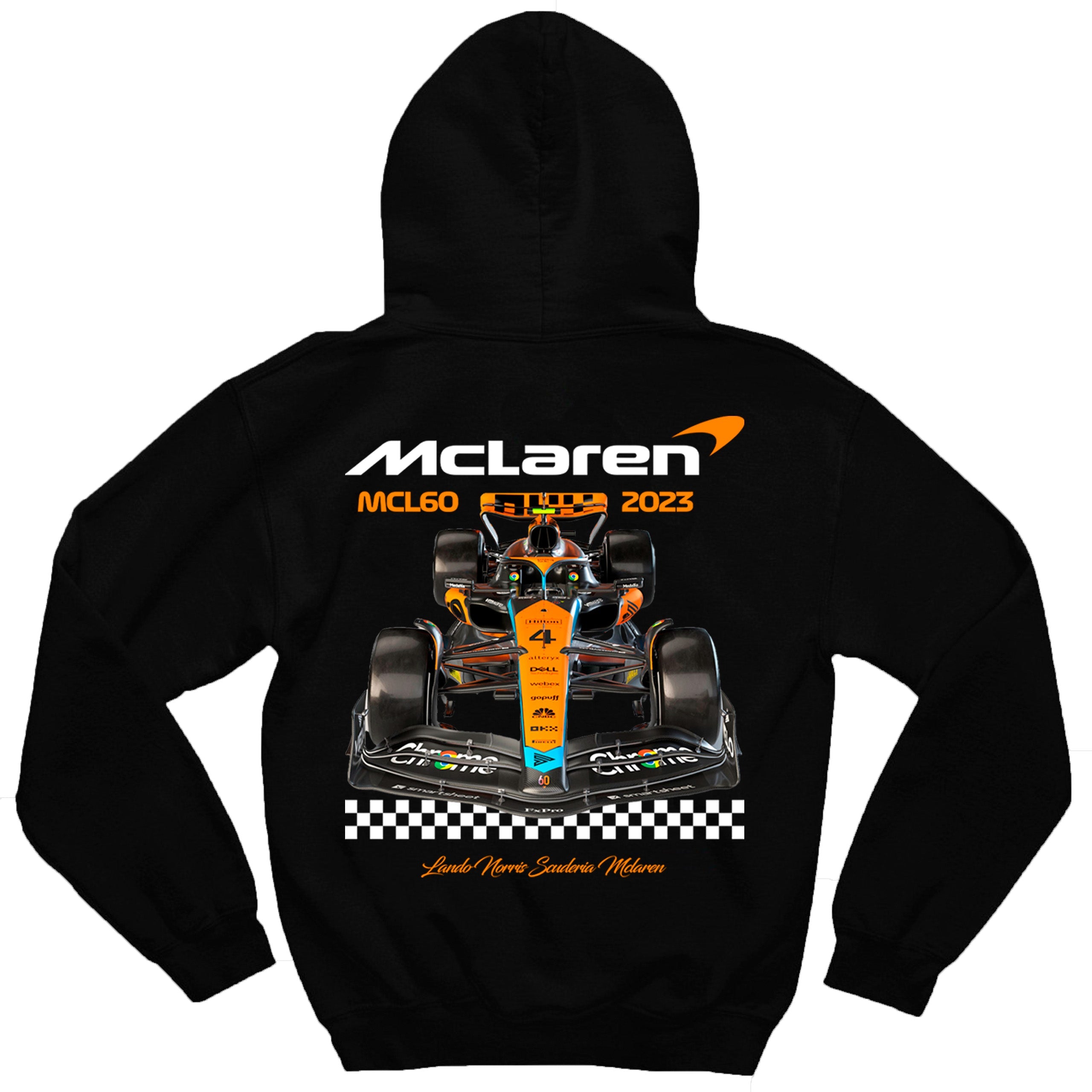 Moletom McLaren MCL60 F1 em algodão e poliéster com capuz e bolso frontal