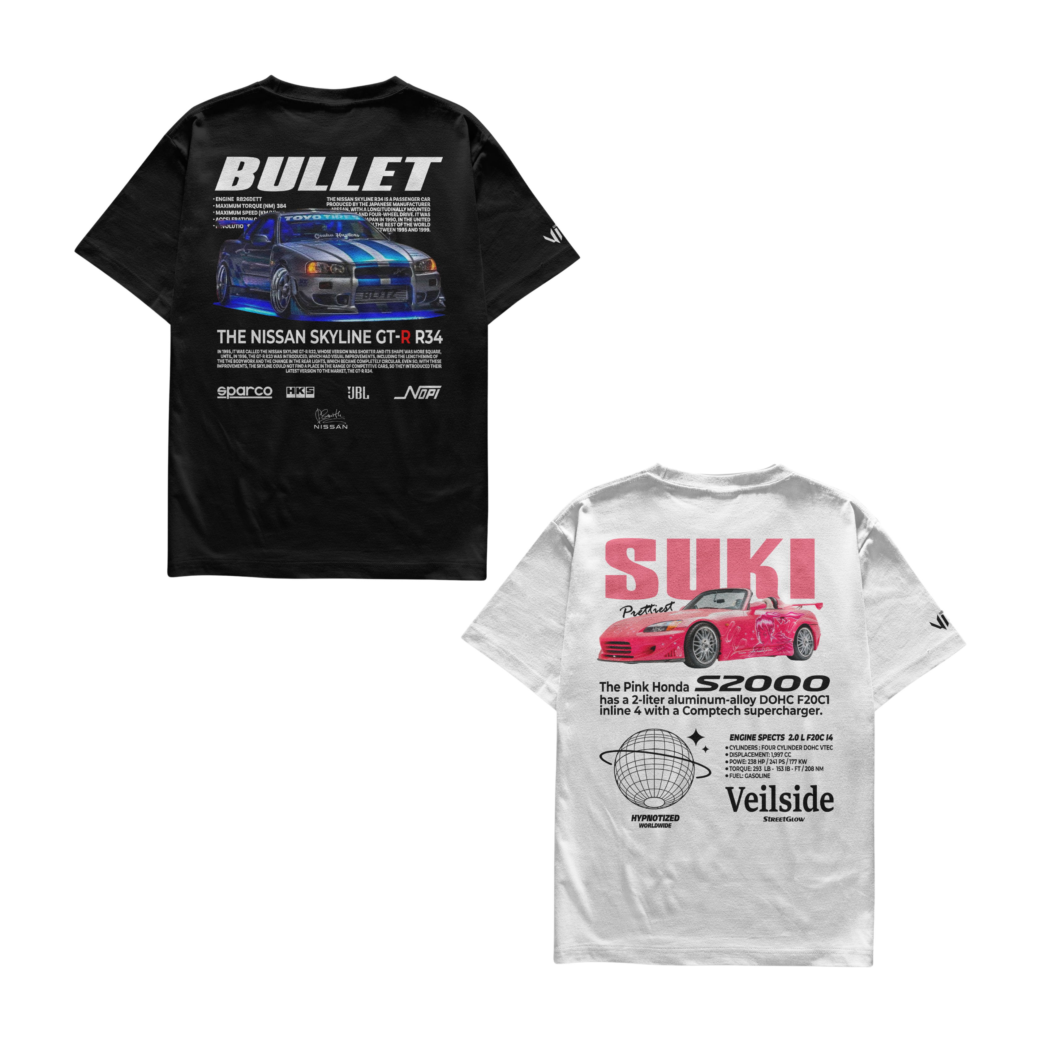 Camiseta Bullet R34 e Suki Casal