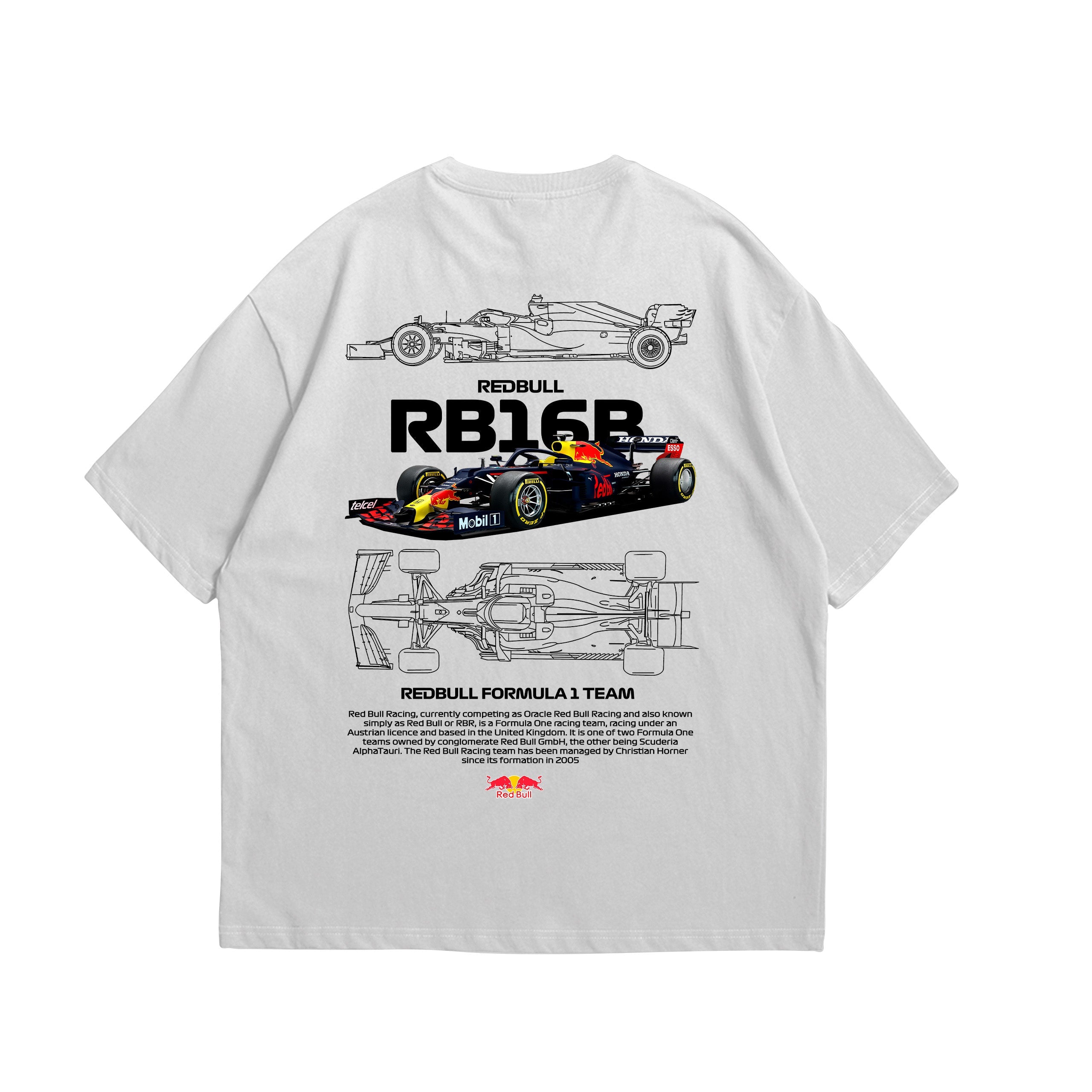Camiseta Oversized Red Bull RB16B F1