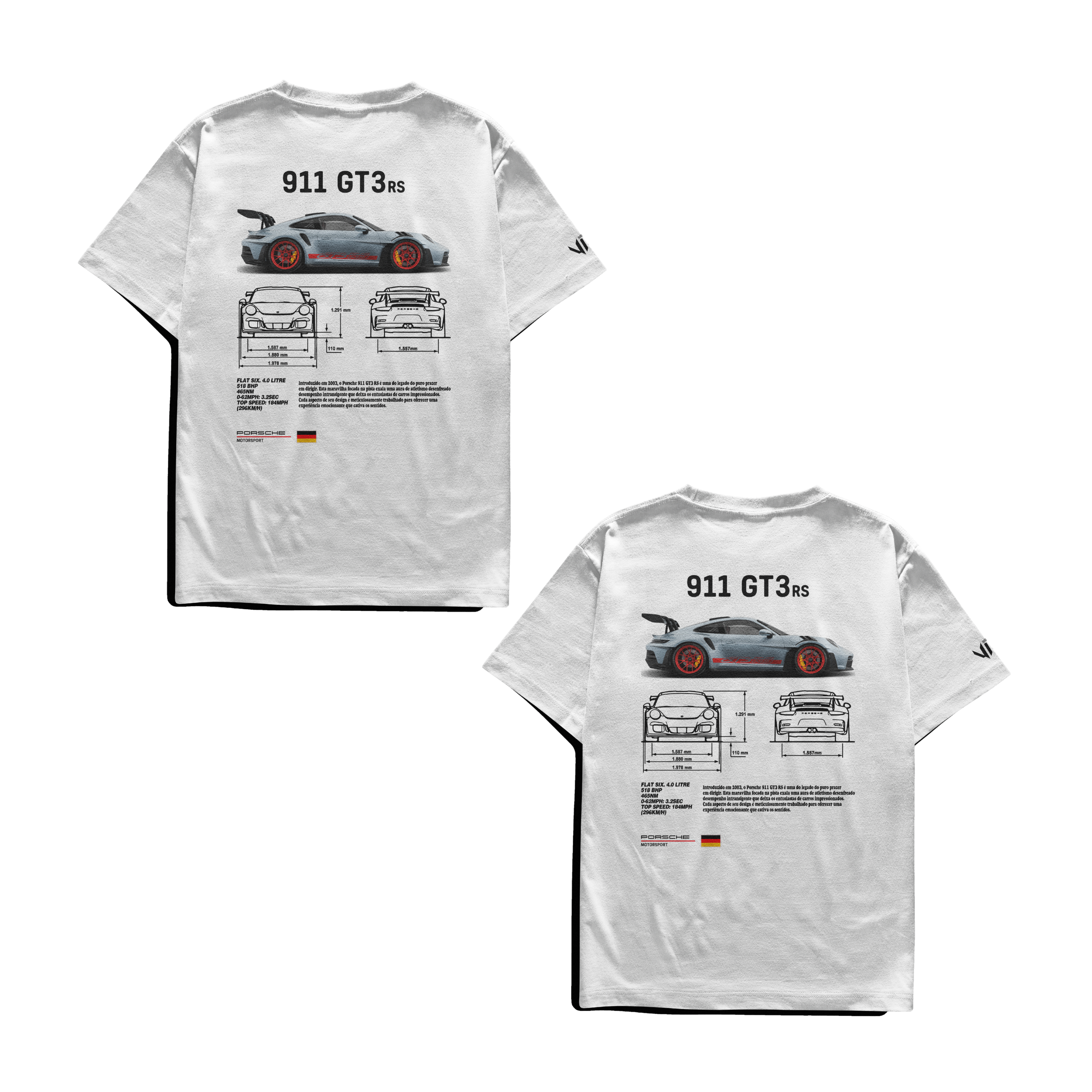 Camisetas Porsche em Dupla