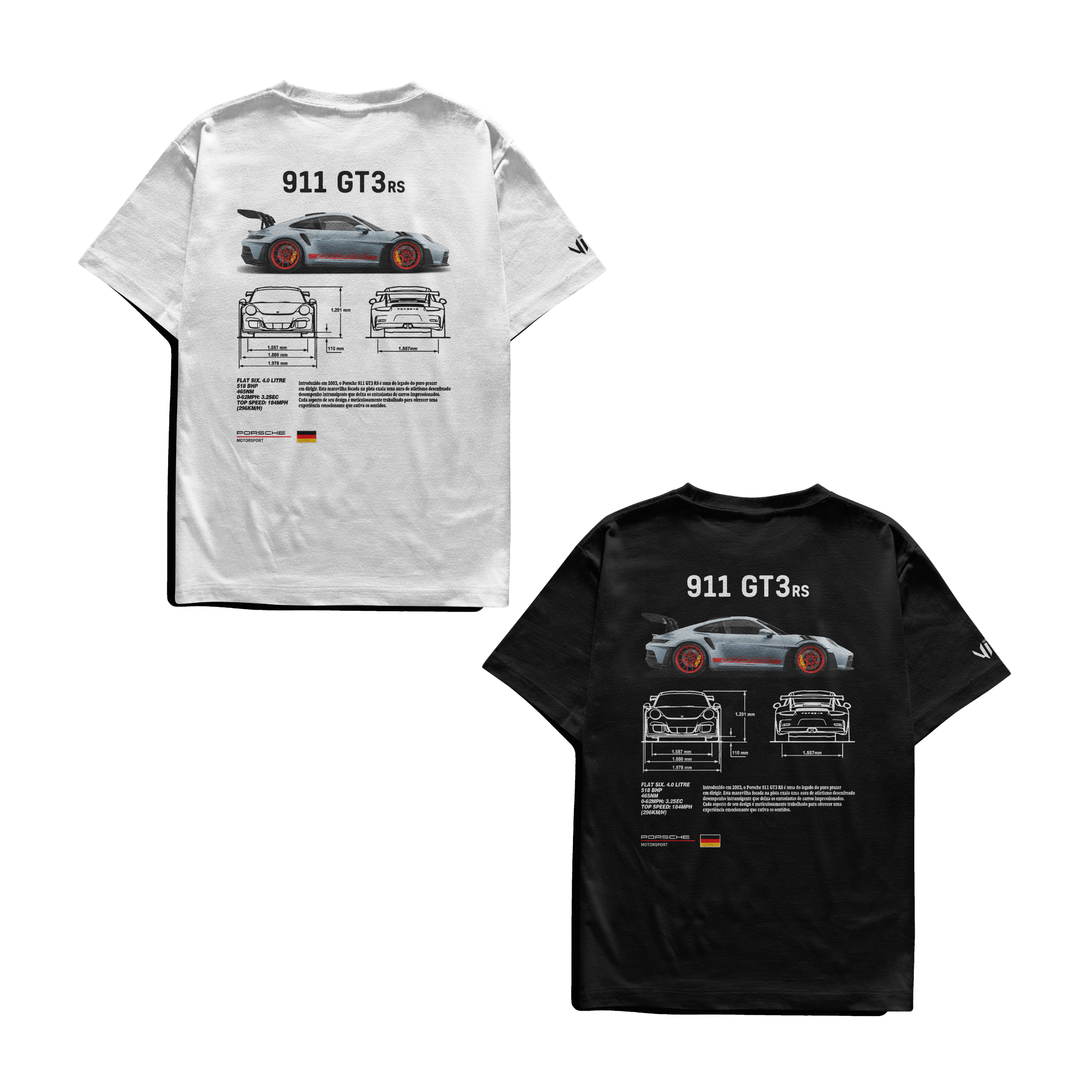 Camisetas Porsche em Dupla