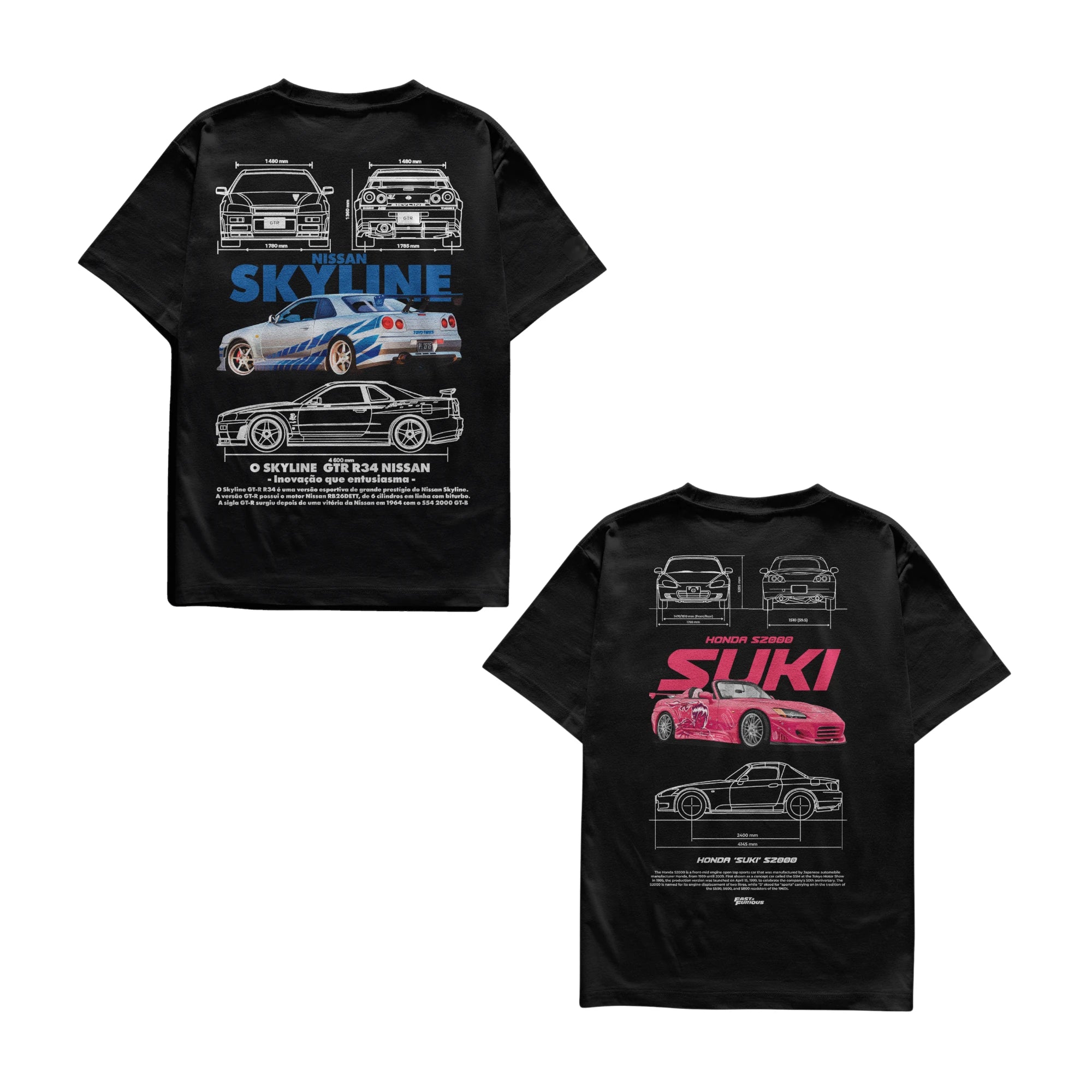 Camiseta Skyline e Suki Casal