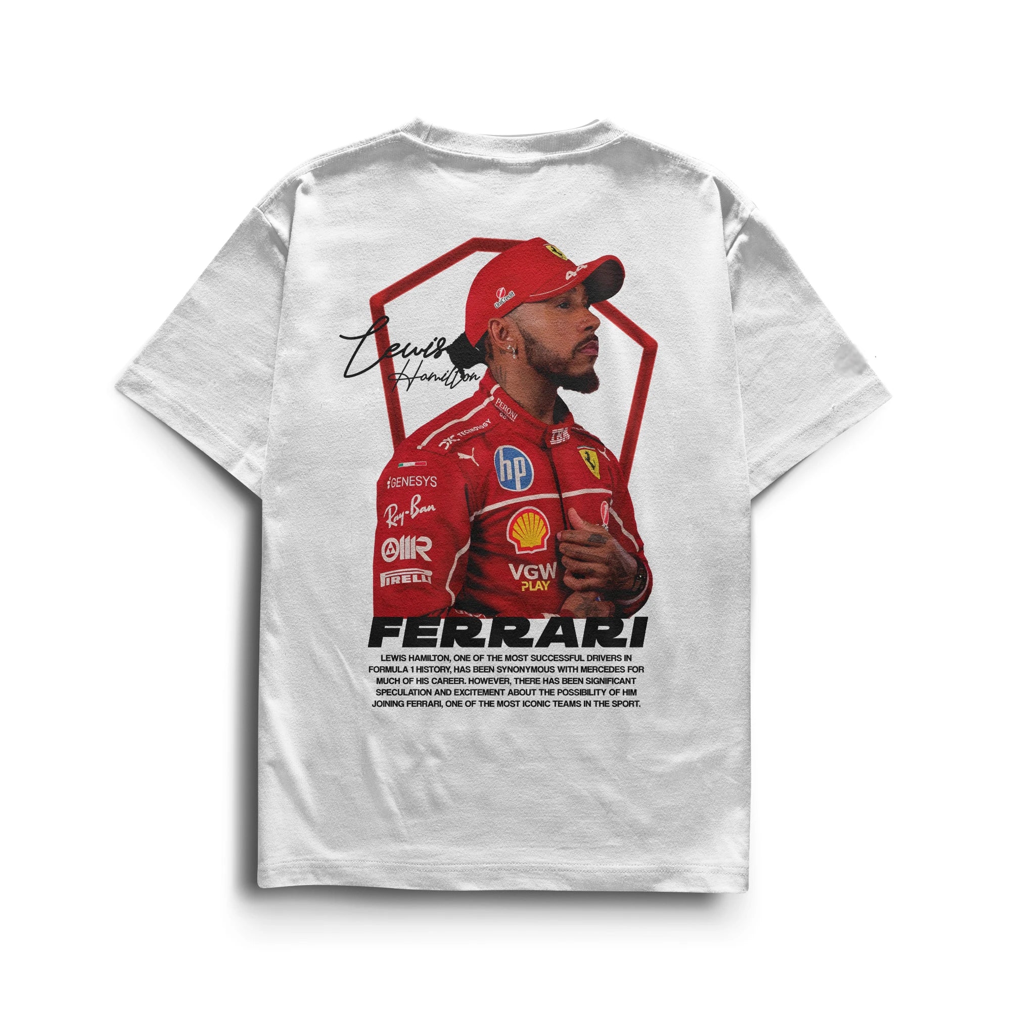 Camiseta Lewis Hamilton Ferrari