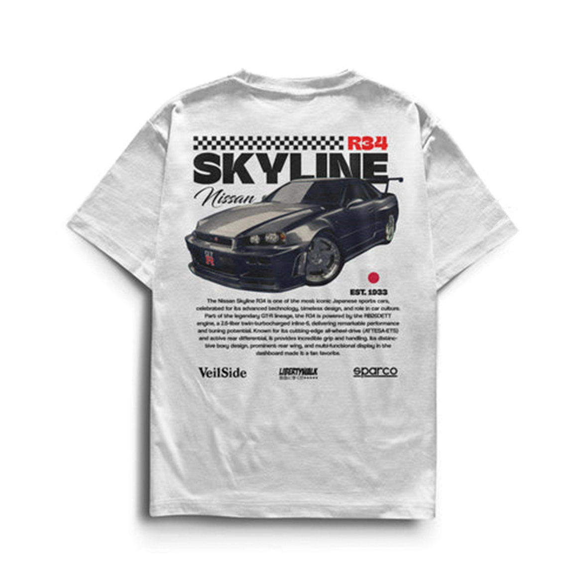 Camiseta Nissan Skyline - R34