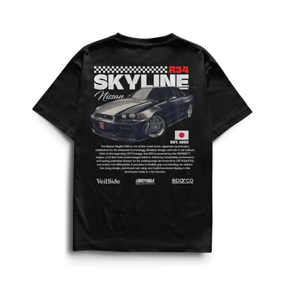 Camiseta Nissan Skyline - R34