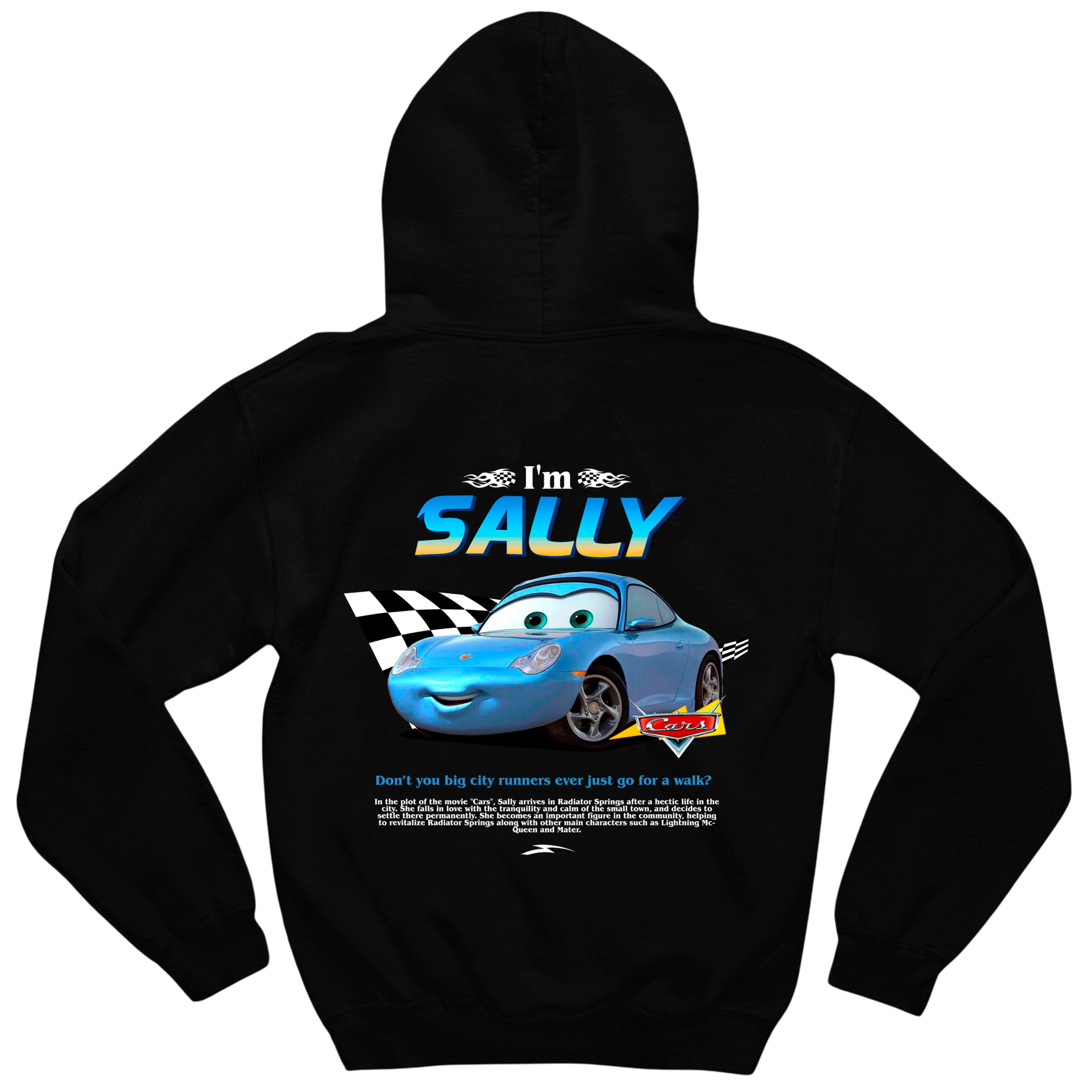 Moletom Sally Cars Drivn em algodão e poliéster com toque macio