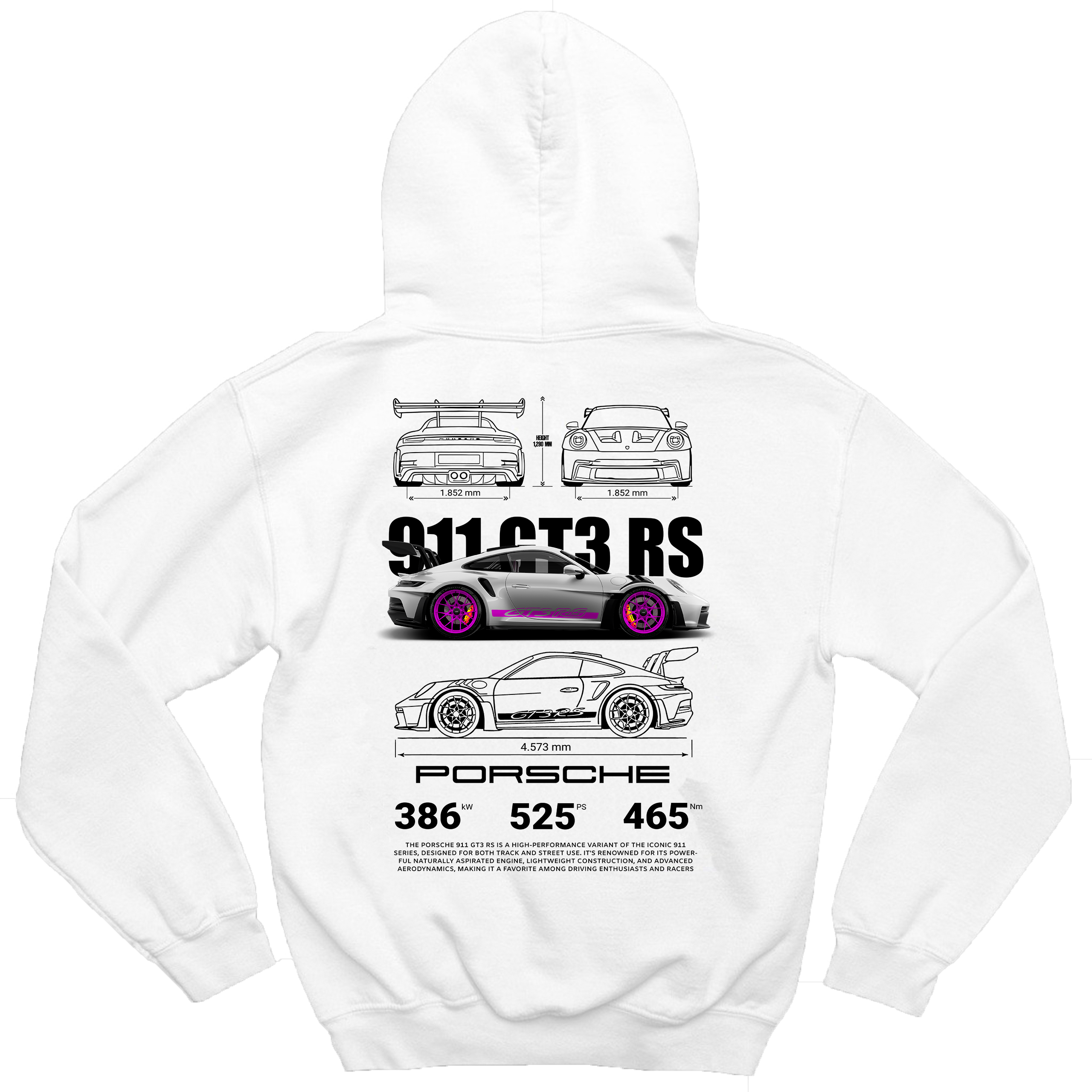 Moletom Porsche GT3rs Pink