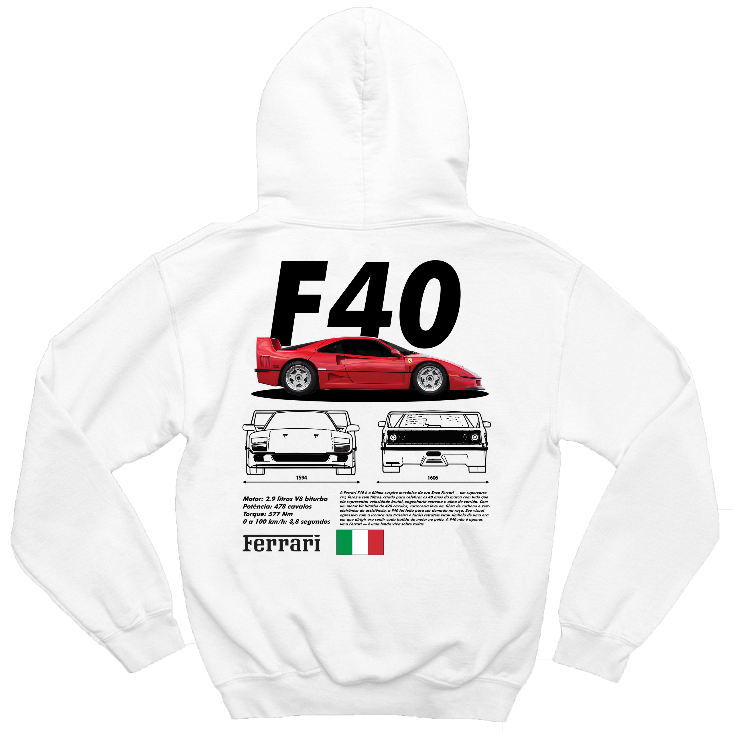 Moletom Ferrari F40