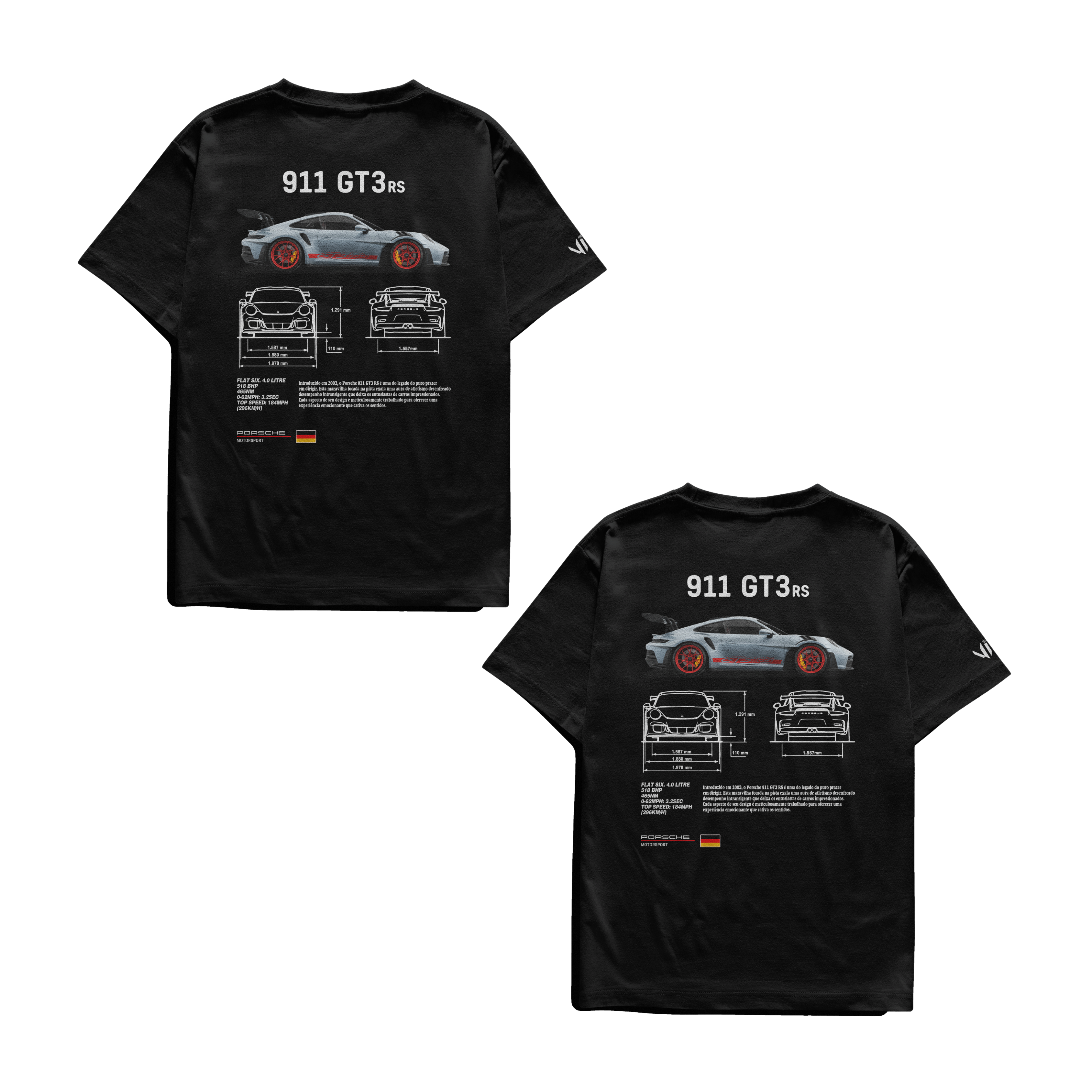 Camisetas Porsche em Dupla